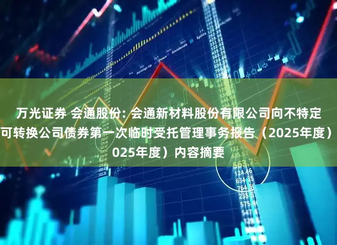 万光证券 会通股份: 会通新材料股份有限公司向不特定对象发行可转换公司债券第一次临时受托管理事务报告（2025年度）内容摘要